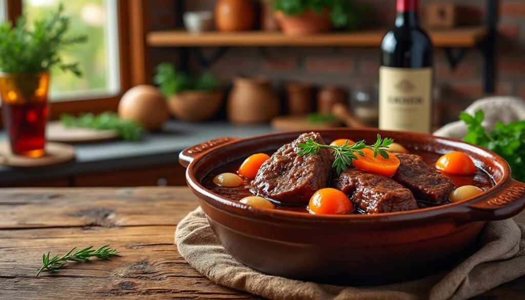 découvrez la recette traditionnelle du boeuf bourguignon de grand-mère, un plat authentique pour savourer toute la richesse des saveurs françaises chez vous.