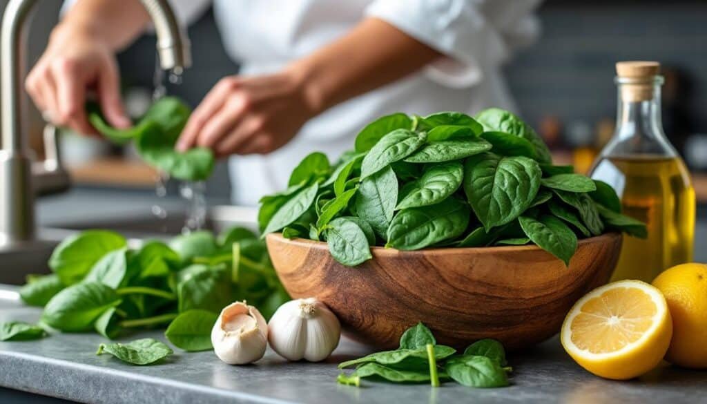 découvrez une recette simple et savoureuse à base d'épinards frais pour préparer un plat sain et gourmand en quelques étapes faciles.