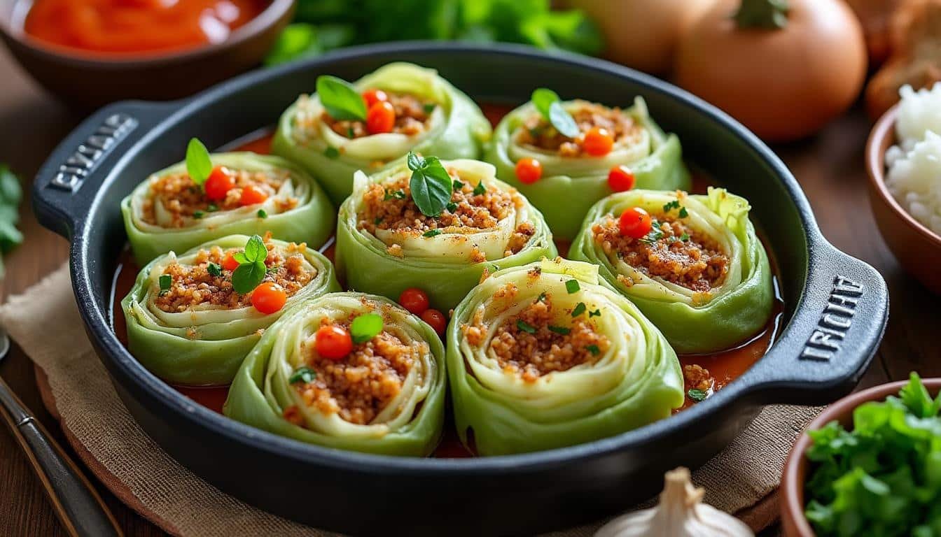 découvrez notre recette traditionnelle de chou farci et apprenez à le préparer facilement chez vous pour un repas savoureux et authentique.